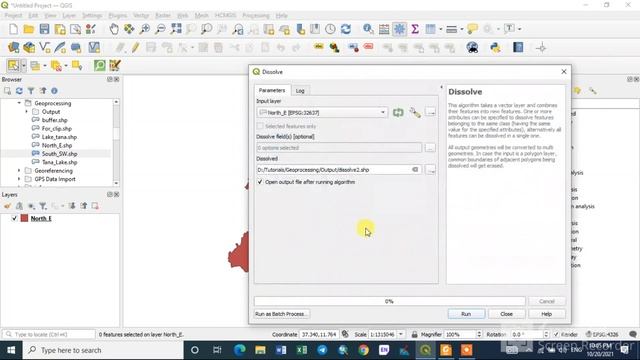 Working with Geoprocessing Tools in QGIS смотреть онлайн