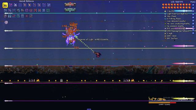 Terraria Calamity Mod: Nohit Infernum Empress of Light (Master Infernum). смотреть онлайн