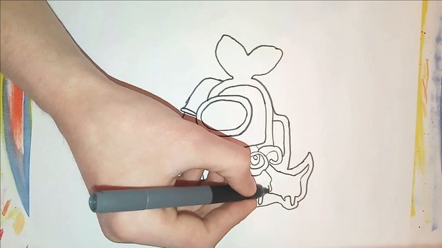 Как Нарисовать Амонг Ас/Рисунки Маркером/Рисунки Для Начинающих|How To Draw Among Us смотреть онлайн