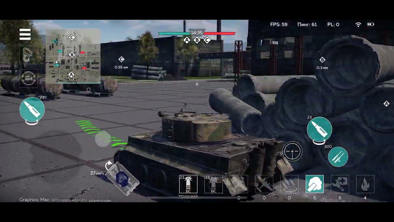 Танки или корабли? Геймплей War Thunder Mobile без комментариев смотреть онлайн