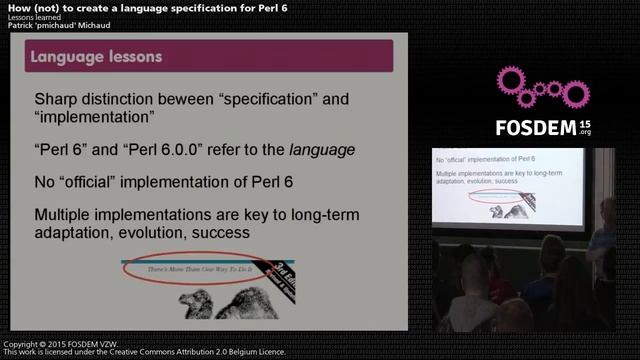 FOSDEM 2015 - Developer Room - Perl - Erl6 Lang Spec Lessons Learned.mp4 смотреть онлайн