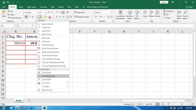 How to Add and Format Cells Borders in Excel 2016 смотреть онлайн
