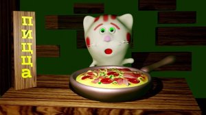 Мультфильмы от кулинарных котиков  Пицца от Мармелада #мультфильмы  #рецепты #вкусные  #кулинария #