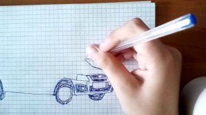 Как нарисовать машину Лада Ларгус