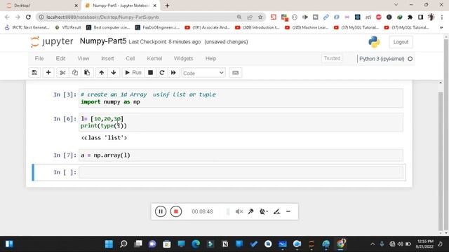 Numpy Part 5 Special Array Methods With Detaile Documentation arrays смотреть онлайн