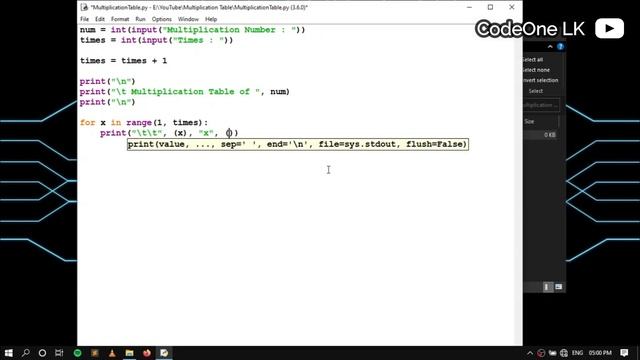 How to create Multiplication Table using Python for Beginners | Python Beginner project смотреть онлайн