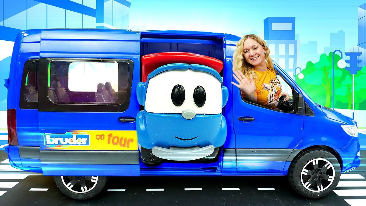 Видео для детей — Микроавтобус из Плей До — Мультики про машинки и пластилин Play Doh смотреть онлайн