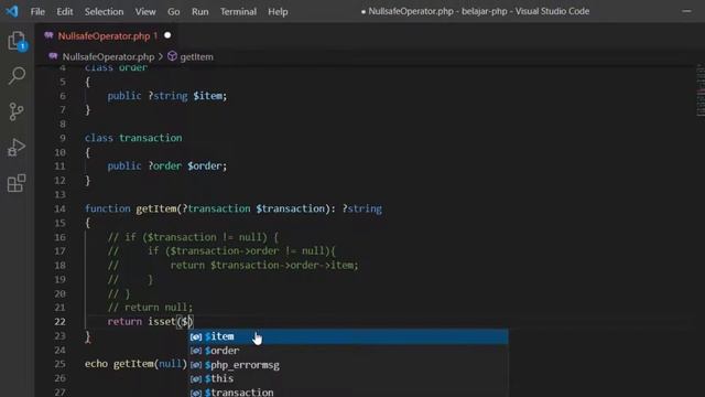 PHP 8 - Nullsafe Operator Part 2 смотреть онлайн