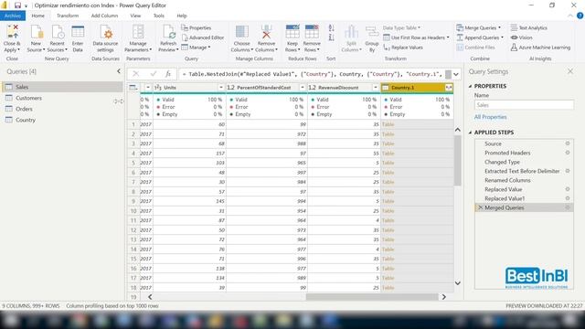 Power BI - Optimizar rendimiento con índices смотреть онлайн