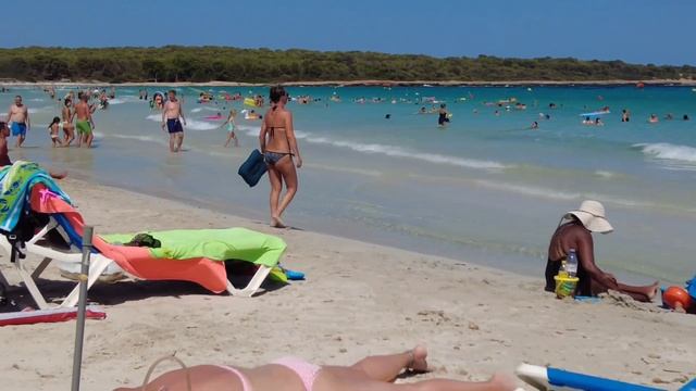 ?? 4K TOPLESS MALLORCA BEACHES | SA COMA PLAYA | BEACH WALK TOUR | BEST SPAIN BEACHES ?