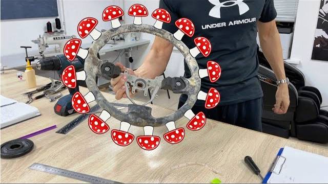 Грибок под кожей на руле. Устраняем. смотреть онлайн