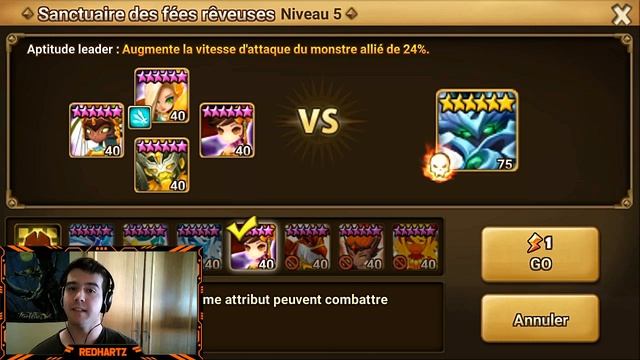 Summoners war - Passage des dimensions : Boss d'Ellunia смотреть онлайн