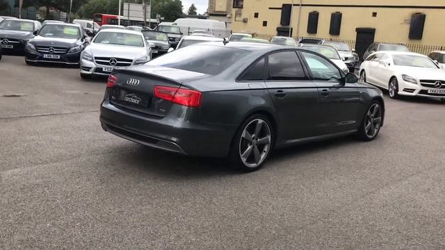 Audi A6 Saloon 2.0 TDI Black Edition 4dr in Pearlescent Daytona grey смотреть онлайн