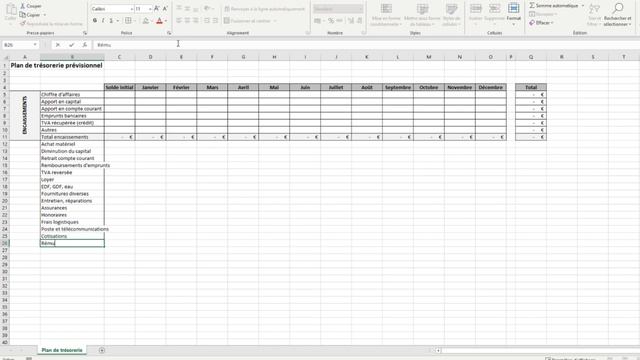 Faire un plan de trésorerie prévisionnel sur Excel смотреть онлайн