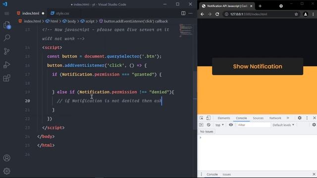 Build A Notification Using Javascript Notification API смотреть онлайн
