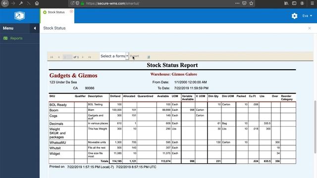 How to Run Stock Status Report | 3PL Warehouse Manager смотреть онлайн
