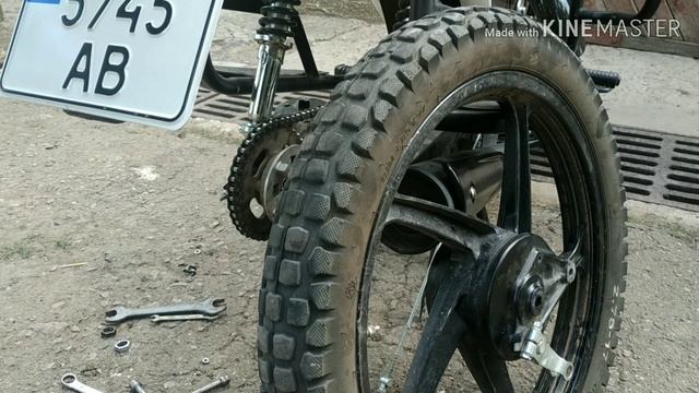 Заміна втулки(оськи) задньої зірки на Forte125, та натягування ципі. смотреть онлайн