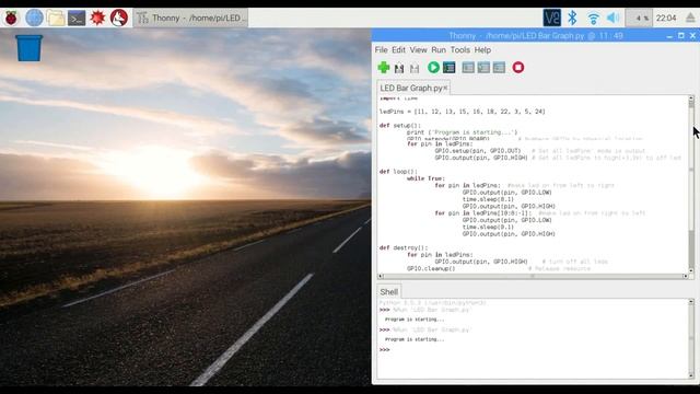 LED Bar Graph Array | Raspberry Pi 3B+ | Projects for beginners смотреть онлайн