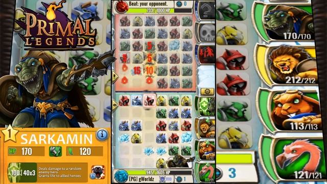 Primal Legends - Hero - LEGENDARY SARKAMIN - Crocodile! смотреть онлайн