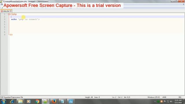 How to connect Php in localhost using wamp смотреть онлайн