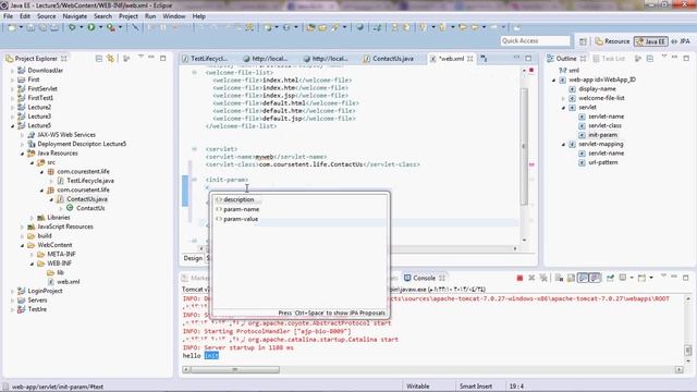 J2ee Course Arabic (JSP&Servlet) servletConfig and servletContext lec 5 смотреть онлайн