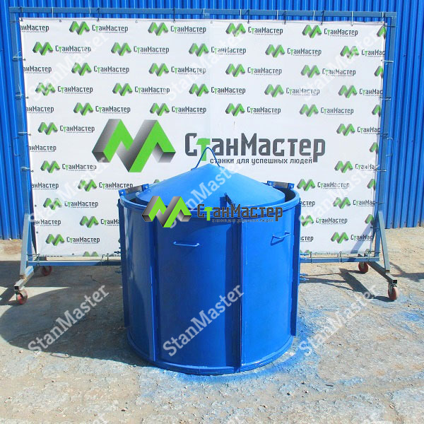 Виброформа для изготовления кольца колодцев КС 10.9 с конусом смотреть онлайн