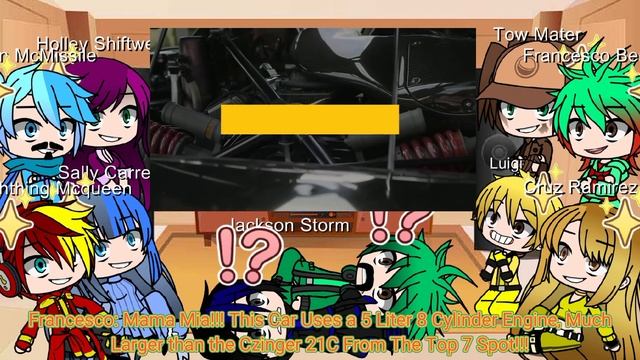 Pixar Cars React to Real Cars(Top 10 Fastest Cars in the World by @TrendMaxTV)|Part 13| Gacha Club смотреть онлайн