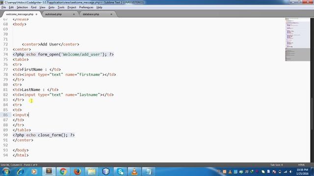 How to insert Data into mysql Database with Codeigniter. php codeigniter tutorials смотреть онлайн