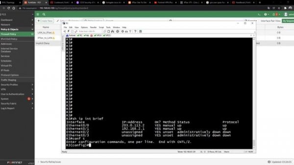 06 - Настройка IPSec Site-to-Site между FortiGate и CISCO (OSPF)