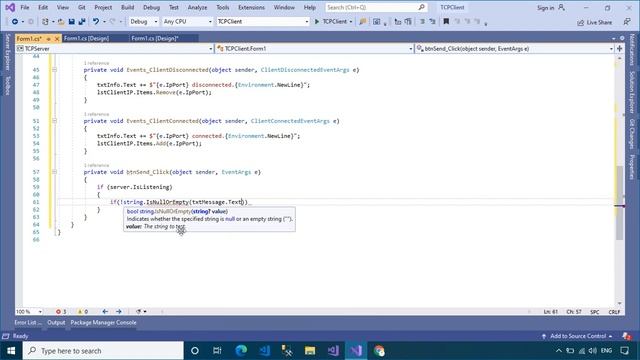 C# Tutorial - SuperSimple TCP/IP Client Server | FoxLearn