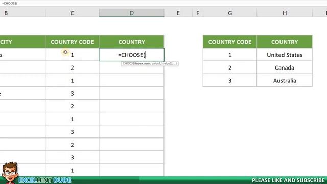 Excel Functions Compared: CHOOSE vs VLOOKUP | Excel Tutorial смотреть онлайн