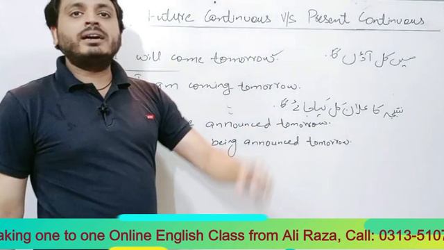 Future Simple v/s Present Continuous (Tenses) By Syed Ali Raza Kazmi смотреть онлайн