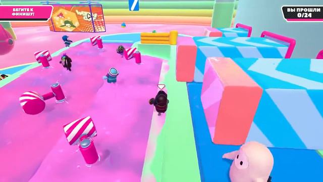 Играем в Fall Guys #1 смотреть онлайн