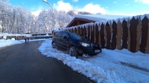 Проверка субару Форестер по снегу ,поездка в Красную поляну.