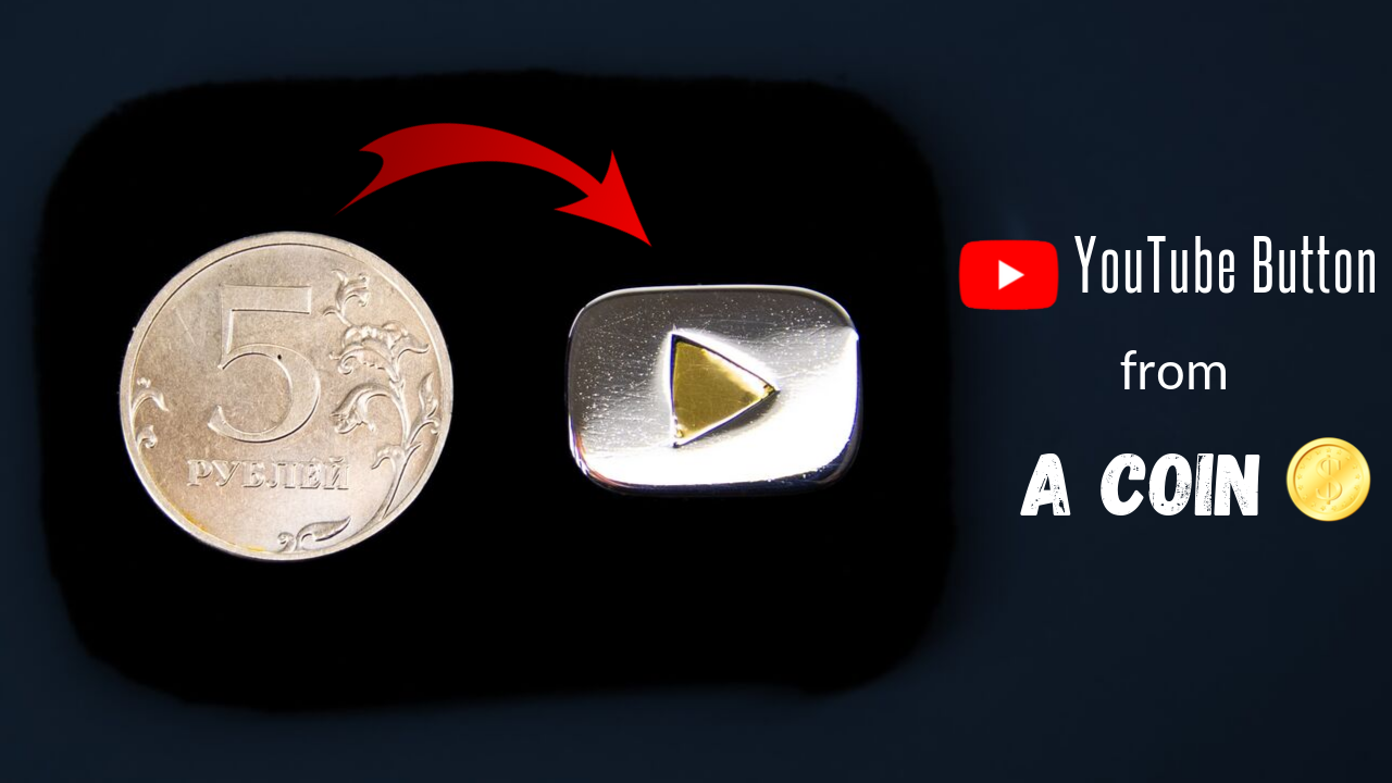 Сделал КНОПКУ YouTube из МОНЕТЫ! Как сделать кнопку ютуб своими руками | DIY смотреть онлайн