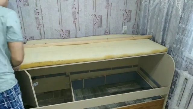 Детская кровать с выдвижным ящиком своими руками. Кровати для девочек. DIY children's beds смотреть онлайн