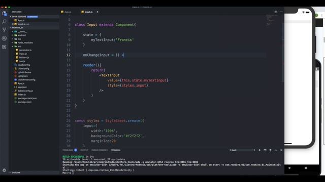 15. Handling inputs in React Native || react native tutorial 2020 смотреть онлайн