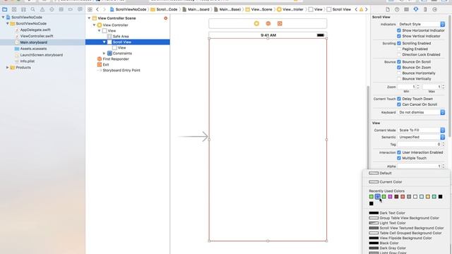 [Swift 4] ScrollView No Code, No programmatically. смотреть онлайн