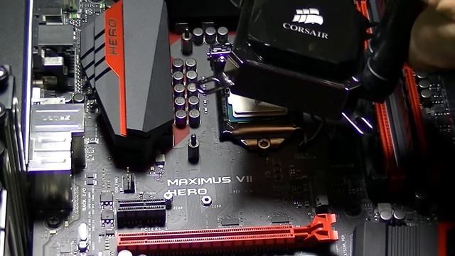 How to Install Corsair H100i on ASUS Maximus VII Hero with i7-4790K смотреть онлайн