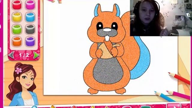 Онлайн игры для детей. Модная стрижка и подозрительная белочка. смотреть онлайн