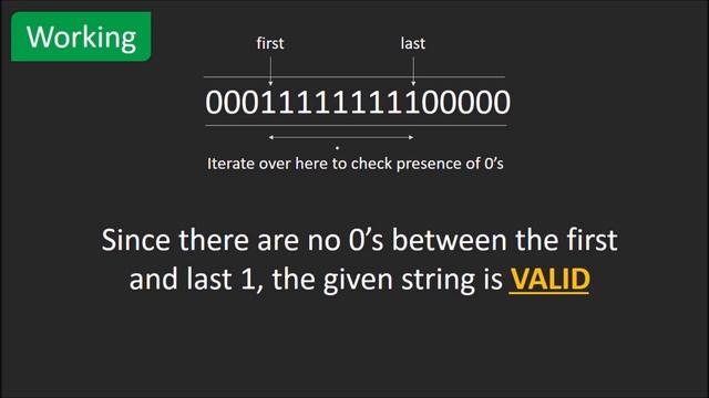 Check if a binary string has a 0 between 1s or not | GeeksforGeeks смотреть онлайн