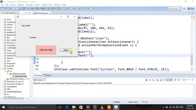 Java & sqlite database Swing JFrame tutorial for Beginners in Urdu Hindi P 2 смотреть онлайн