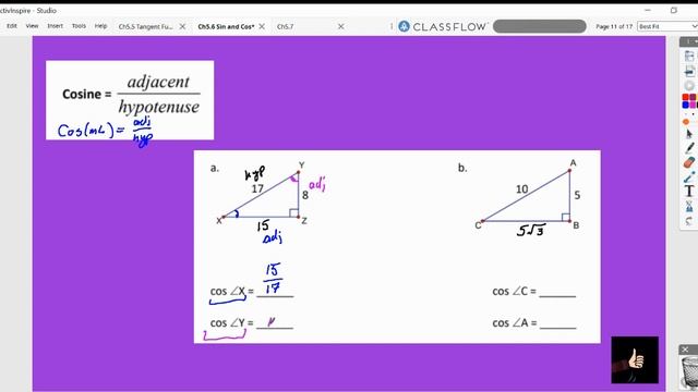 Ch5.6: What is the Cosine Ratio? смотреть онлайн