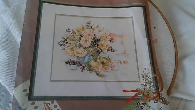 #44. Вышивка крестом. Готовые работы, процессы и куклы)) смотреть онлайн