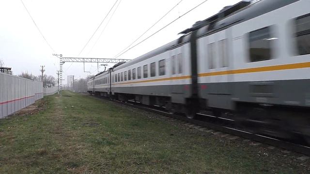 Электропоезд ЭП2Д-0066 "ЦППК" (ТЧ-3) пригородный поезд №6162 Чехов - Москва-Каланчёвская. смотреть онлайн