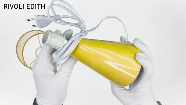 Настольная лампа Rivoli Edith 7069-501 1 * Е14 40 Вт керамика желтая смотреть онлайн