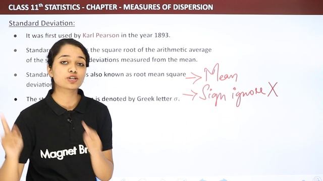 Standard Deviation - Measures of Dispersion | Class 11 Economics - Statistics смотреть онлайн