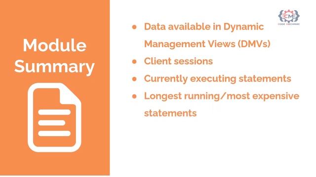 4.7 Finding Performance Bottlenecks in SQL Server Module Summary смотреть онлайн