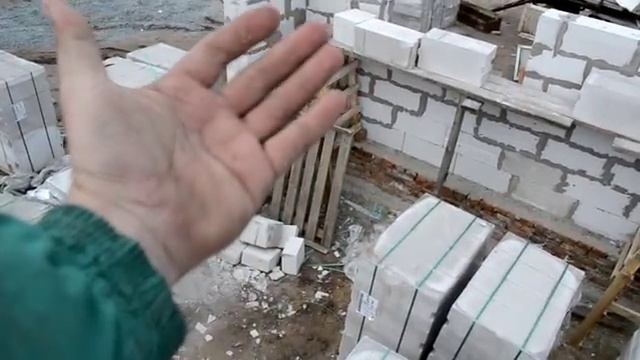 Установка Газобетона, дельные советы, Начало стройки, (день 3) смотреть онлайн