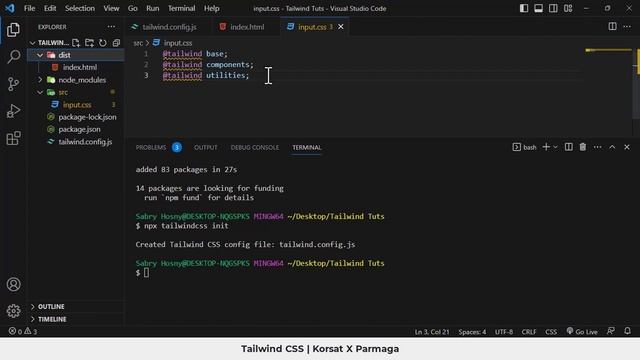 Learn Tailwind CSS In Arabic - #02 - Tailwind Installation смотреть онлайн